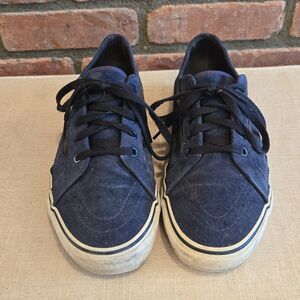 Vintage Vans Mens Blue Suede Shoes